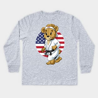 Karate Kids USA MAscot Kids Long Sleeve T-Shirt